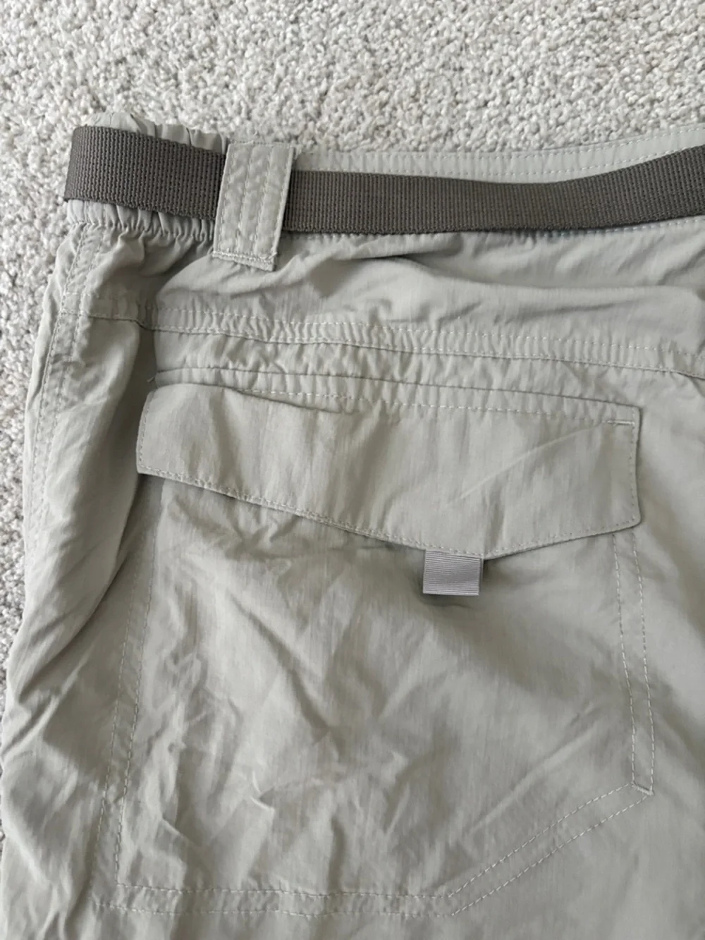 Men's Tan Cargo Shorts with Utility Belt - Picture 8 of 10
